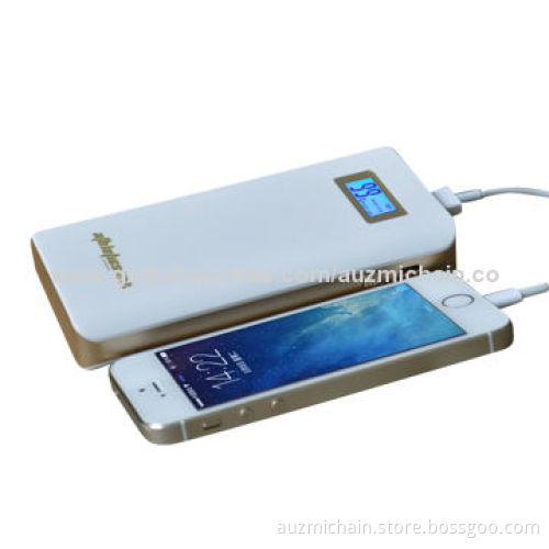 New Design 10,000mAh Battery Capacity Dual USB Ports Power Bank with Power Display